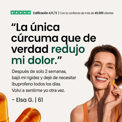 Cápsulas de Cúrcuma – Reducí el Dolor Naturalmente