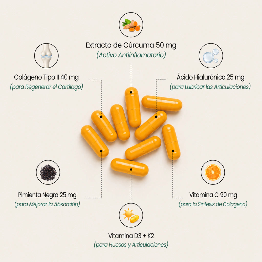 Cápsulas de Cúrcuma – Reducí el Dolor Naturalmente